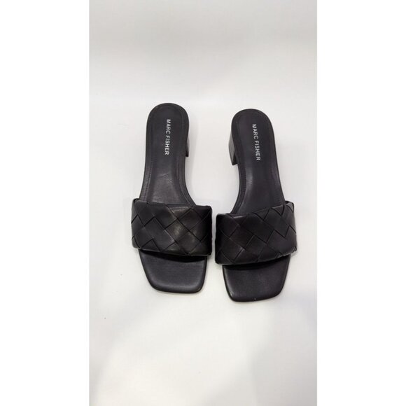 Marc Fisher Black Casper Open-Toe Sandals - Picture 5 of 6